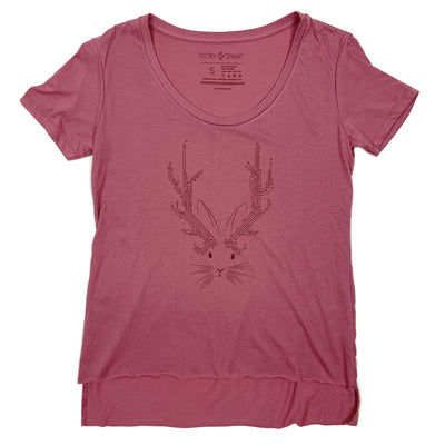 Jackalope Womens Festival T-shirt-STORY SPARK
