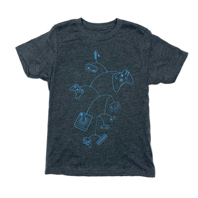 Mobile Controls Kids Gamer Graphic T-Shirt | STORY SPARK