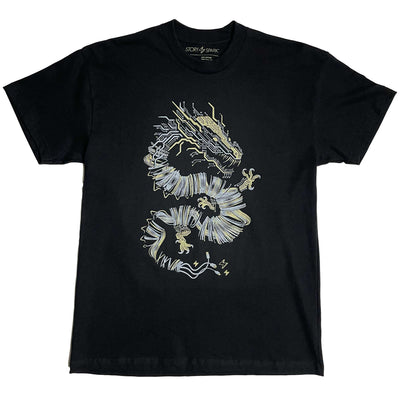 Volt Dragon Heavyweight Graphic T-shirt in Black - STORY SPARK